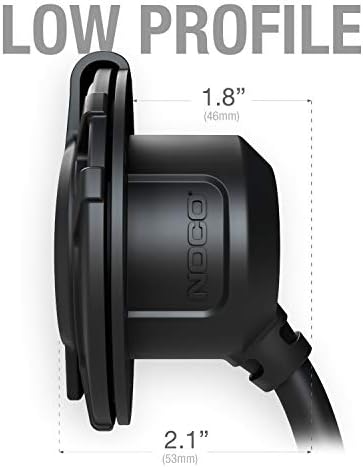 NOCO GCP1 15A AC Port Plug, 125V Power Inlet Socket, and Waterproof Electrical Outlet Receptacle Box with 16-Inch Integrated Outdoor Extension Cord