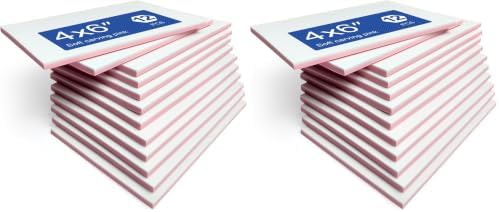 Falling in Art 24 Pack 4x6 Rubber Carving Block, Easy Cut Lino Blocks