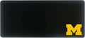 University of Michigan Classic Cloth Desk Mat, Durable Office Supplies, Non-Slip Base, Responsive Desk Pad with Smooth Cloth Surface, Black