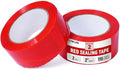 2" x 110 Yards Red Packing Tape, 2 Rolls