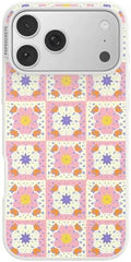 PopSockets iPhone 17 Pro Max Phone Case with MagSafe- Desert Crochet | Magnetic, Wireless Charging, Camera & Drop Protection, Western, Boho, Aesthetic, iPad, Removable, Popper