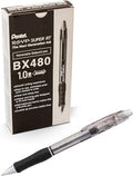 Pentel RSVP Super RT Ballpoint Pen, (1.0mm) Medium Line, Black Ink, Box of 12 (BX480-A)