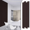 WoveN SounD Wood Panels for Wall, Brown, 4 Pack, 108x8 in