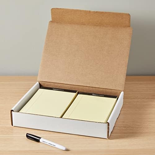 Amazon Basics Sturdy Mailer Shipping Boxes, Corrugated Cardboard for Packing and Mailing, Tape-Free Assembly, 12" x 9" x 2.25", White, 50-Pack