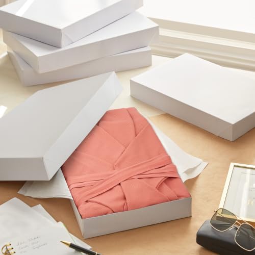 Hallmark 16" Large Gift Boxes with Lids (12 White Robe Boxes) All Occasion