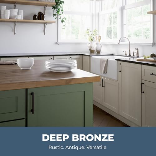 Franklin Brass Francisco (5-Pack) Cabinet Handles 4" Hole Center Pulls | Deep Bronze Hardware Kitchen Door, Drawers, Dressers, Furniture P29617Z-324-B