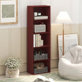 Furinno Luder 5-Cube Book Shelf, Bookshelf, Bookcase, Dark Red