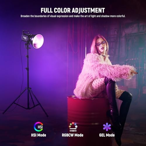 NEEWER FS150C 130W RGB LED Video Light with App/2.4G Control 17 Effects
