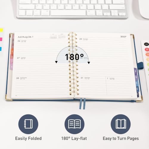 RETTACY 2027 Planner, Weekly and Monthly, A5 Size (5.7" x 8.3")