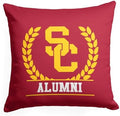 Northwest NCAA USC Trojans Alumni Double-Sided Printed Throw Pillow, Soft Decorative Polyester Fan Cushion, Couch Bed or Game Room Decor, 18 x 18 in