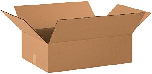 Top Pack Supply Shipping Boxes Flat 20"L x 14"W x 6"H, 25-Pack | Corrugated Cardboard Box for Packing, Moving and Storage