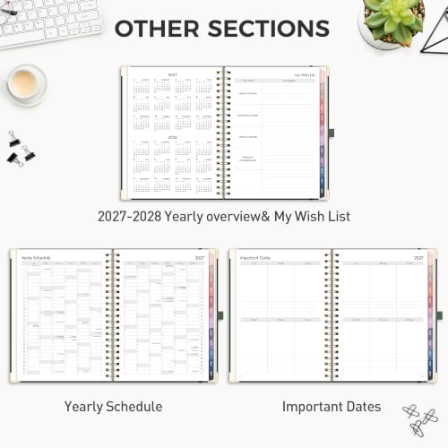 RETTACY 2027 Planner, Weekly and Monthly, Large Size (8.5" x 11")