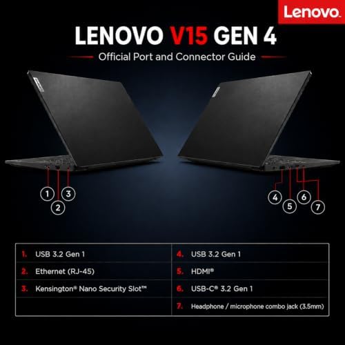 Lenovo 2026 V15 Business Laptop with Microsoft 365 for The Web, AMD 7000 Series Ryzen CPU (Beats Intel i7-1160G7), 15.6" FHD Display, 16GB RAM, 2TB SSD, RJ-45, HDMI, Wi-Fi 6, Windows 11 Pro