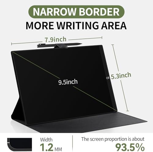 LCD Writing Tablet for Adults: 9.5 inch with PU Leather Case
