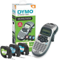 DYMO Label Maker Machine with 3 Tapes - 100H LetraTag Handheld, Includes 3 LT Label Tapes, Perfect for Home & Office Organization