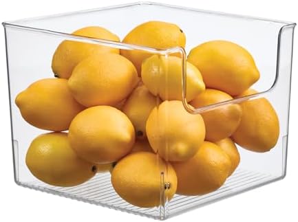 iDesign Open-Front Storage Bin, Clear
