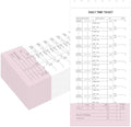 AmazingSpark 500 Pack Daily Time and Job Ticket 12 Flag Mechanics Time Sheets Cards for Employees Weekly Format Repair Shop Office Business, 4 1/4" x 9 1/2"