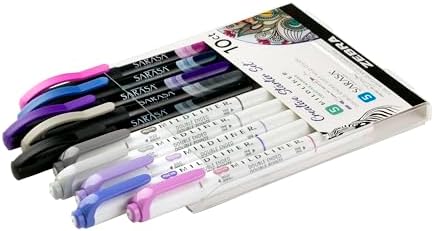 Zebra Pen Creative Set, MILDLINER & SARASA Fineliner, Assorted, 10-Pack