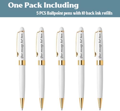 Ancolo Personalized Office Ballpoint Pens - Executive Writing Gift Pens