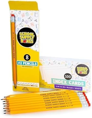 Elementary School Essentials Bundle | Case (4 Boxes) - 91 Pieces per Box | School Supply Boxes - Back to School Essentials | Includes Binders, Folers, Notebooks, Paper, Pencils, Pens, & More