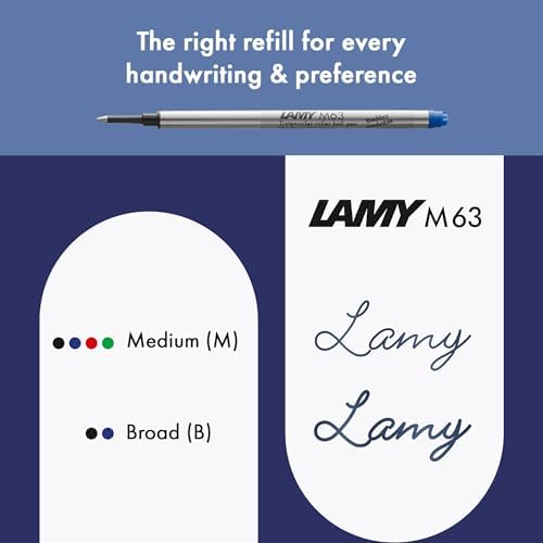 Lamy safari vista - Rollerball Pen with ergonomic grip & line width M - for pleasant long writing - made of robust ASA plastic - including rollerball refill M 63 in blue