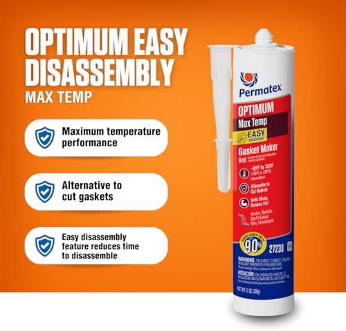 Permatex Optimum Red High Temperature Gasket Maker 13 oz
