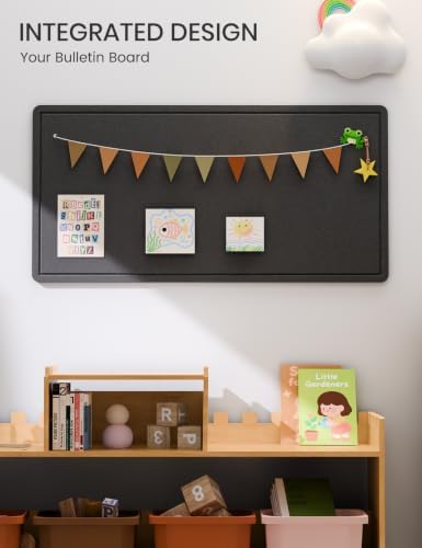 Fluxynara 35" x 17.1" Bulletin Board, Black