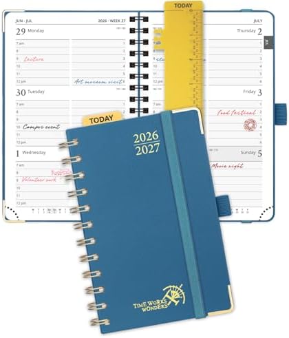 POPRUN Pocket Calendar 2026-2027,6.5" x 3.5" Pocket Planner