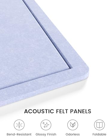 Fluxynara 35.4" x 23.6" Bulletin Board, Soft Periwinkle