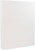JAM PAPER Strathmore 88lb Cardstock - 8.5 x 11 Coverstock - 237 gsm - Bright White Wove - 25% cotton - 50 Sheets/Pack