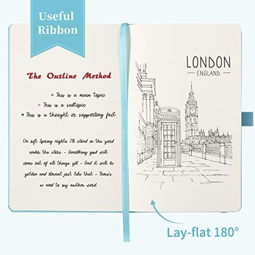 Blank Journal/Notebook - Classic Notebook/Journal with Ribbon Divider