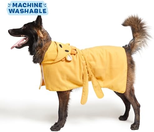 BARKBOX Dog Bathrobe - for Dogs - Large