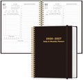 Daily Planner 2026-2027 - July 2026 to June 2027, 7" x 10", Black