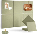28" x 18" Felt Bulletin Board Tiles 1/2" Thick, Sage Green