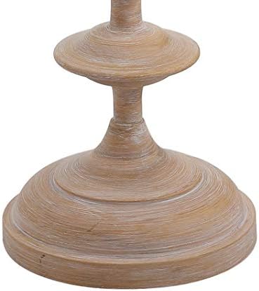 JONATHAN Y Aldrin Floor Lamp 63.5" Traditional Resin, Brown Wood Finish