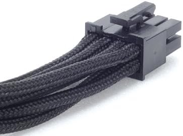 SilverStone Black Sleeved PSU Cable for One EPS/ATX 12V 8-Pin Adapter 550mm long PP06B-EPS55