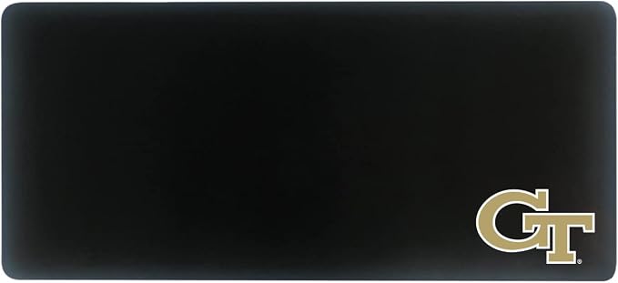 Georgia Institute of Technology Classic Cloth Desk Mat, Durable Office Supplies, Non-Slip Base, Responsive Desk Pad with Smooth Cloth Surface, Black