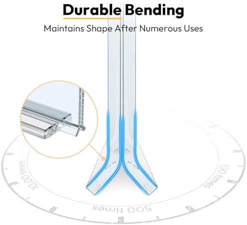 NIUBEE Unbreakable Acrylic Sign Holder 8.5 x 11 Clear Flyer Stand 3 Pack