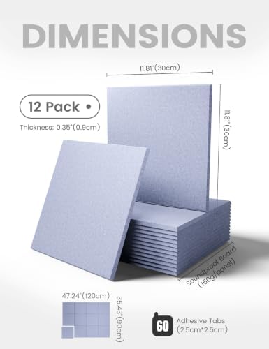 Fluxynara Felt Bulletin Board & Cork Board Alternative, Soft Periwinkle