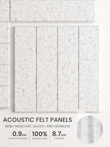 Bumusty 48" x 36" Large Cork Board Alternative, Light Gray