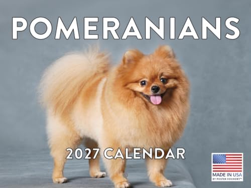 Pomeranian Calendar 2027 Monthly Wall Calender 12 Month