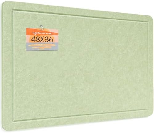 Felt Bulletin Board 48x36 inches, Decorative Pin Board for Home & Office