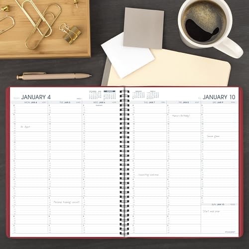 AT-A-GLANCE 2027 Appointment Book Planner, Weekly, 8.25" x 11", Red (709401327)