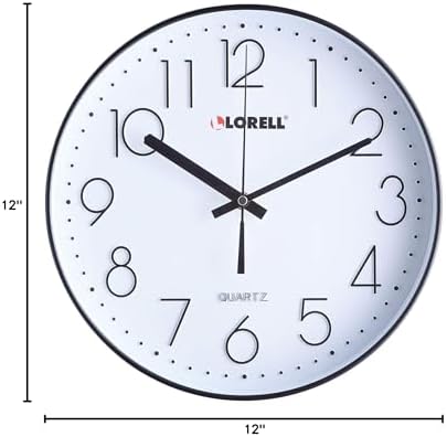 Lorell 61012 Clock, Black