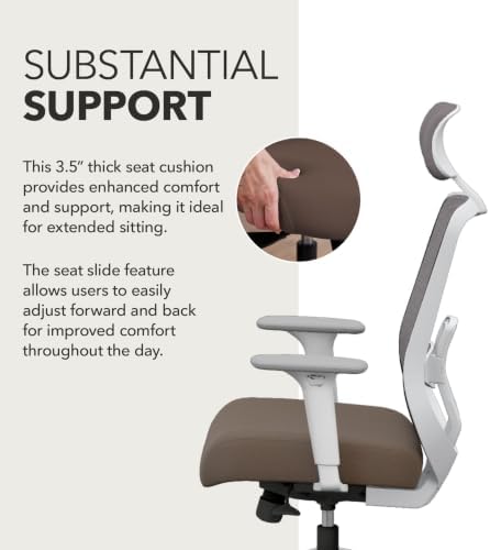 HON Altern Ergonomic Office Chair, Office Desk Computer Chair, Bark