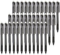 Volcanics Erasable Gel Pens, 0.7mm Fine Point, Soft Black, 36 Pack | Erasable Ink Pens With Eraser Cap, Smooth Writing For Journaling, Note Taking, Home And Office Use