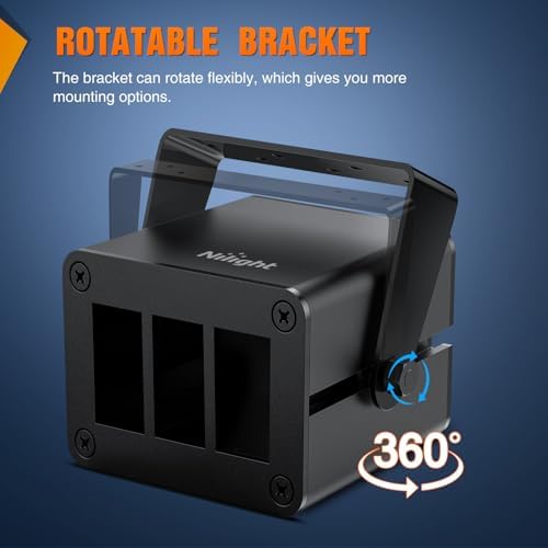 Nilight 3 Gang Rocker Switch Box Detachable Housing 3 Holes Aluminum Panel