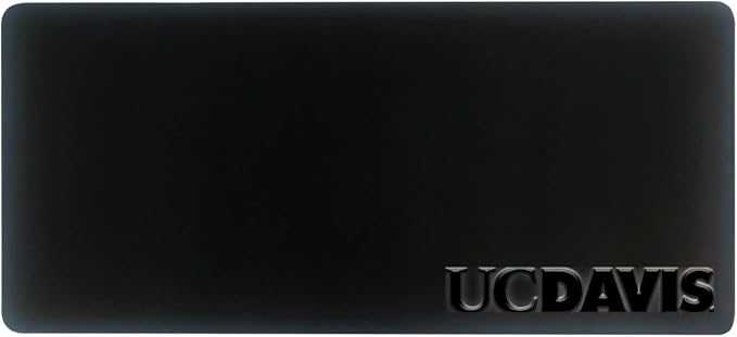 University of California - Davis Alumni Desk Mat, Durable Office Supplies, Non-Slip Base, Responsive Desk Pad with Smooth Surface, Black