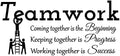 Teamwork Coming Together is The Beginning Keeping Together is Progress Working Together is Success Vinyl Wall Decal Inspirational Quote Motivational Saying Art Letters Office Wall Room Decor