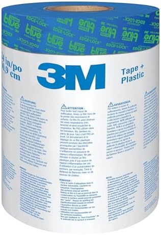 ScotchBlue Tape and Plastic with Dispenser, 24 Inch Wide, PT2093-24-S